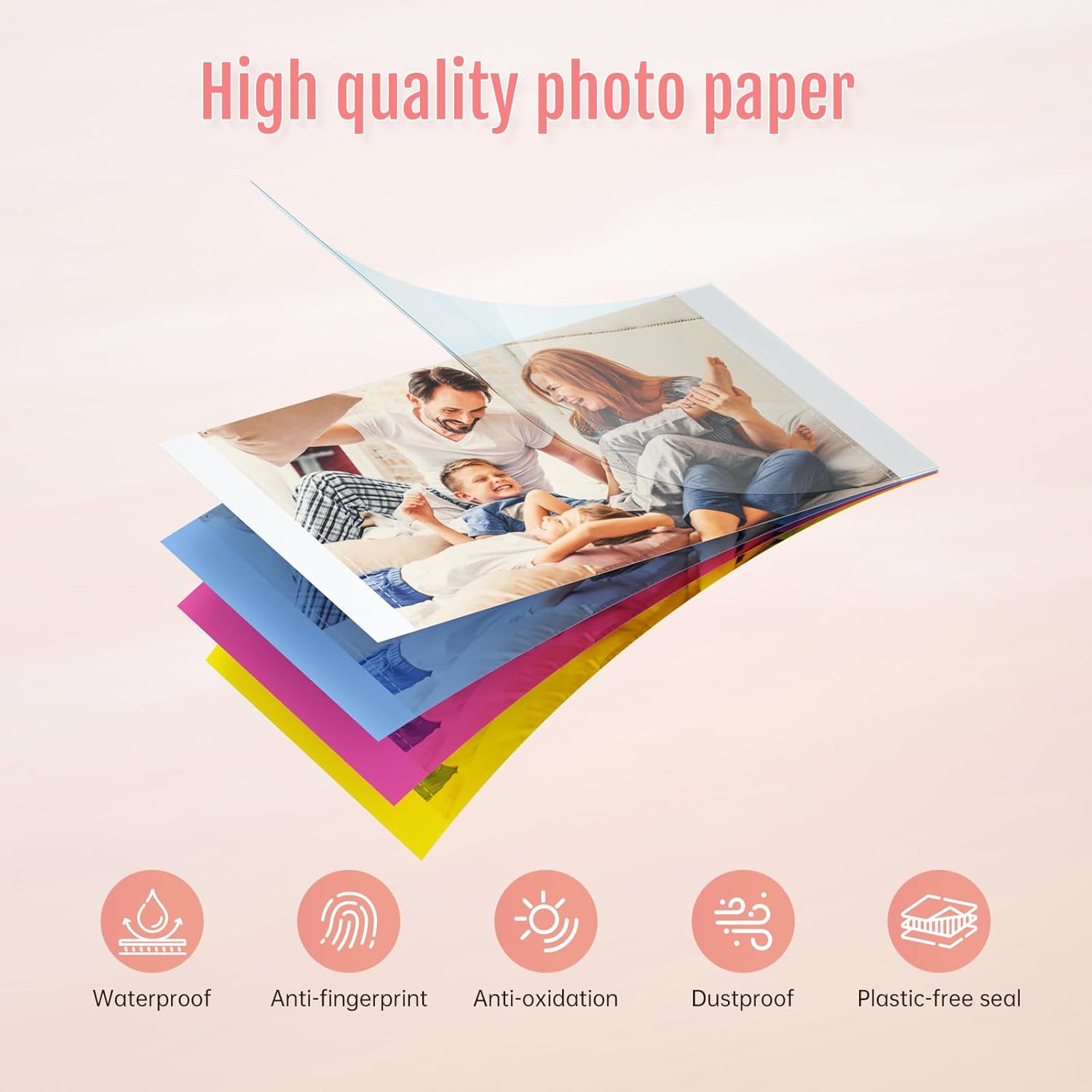 4"X 6" Photo Paper 108 Sheets and Two Ribbons - Image 2