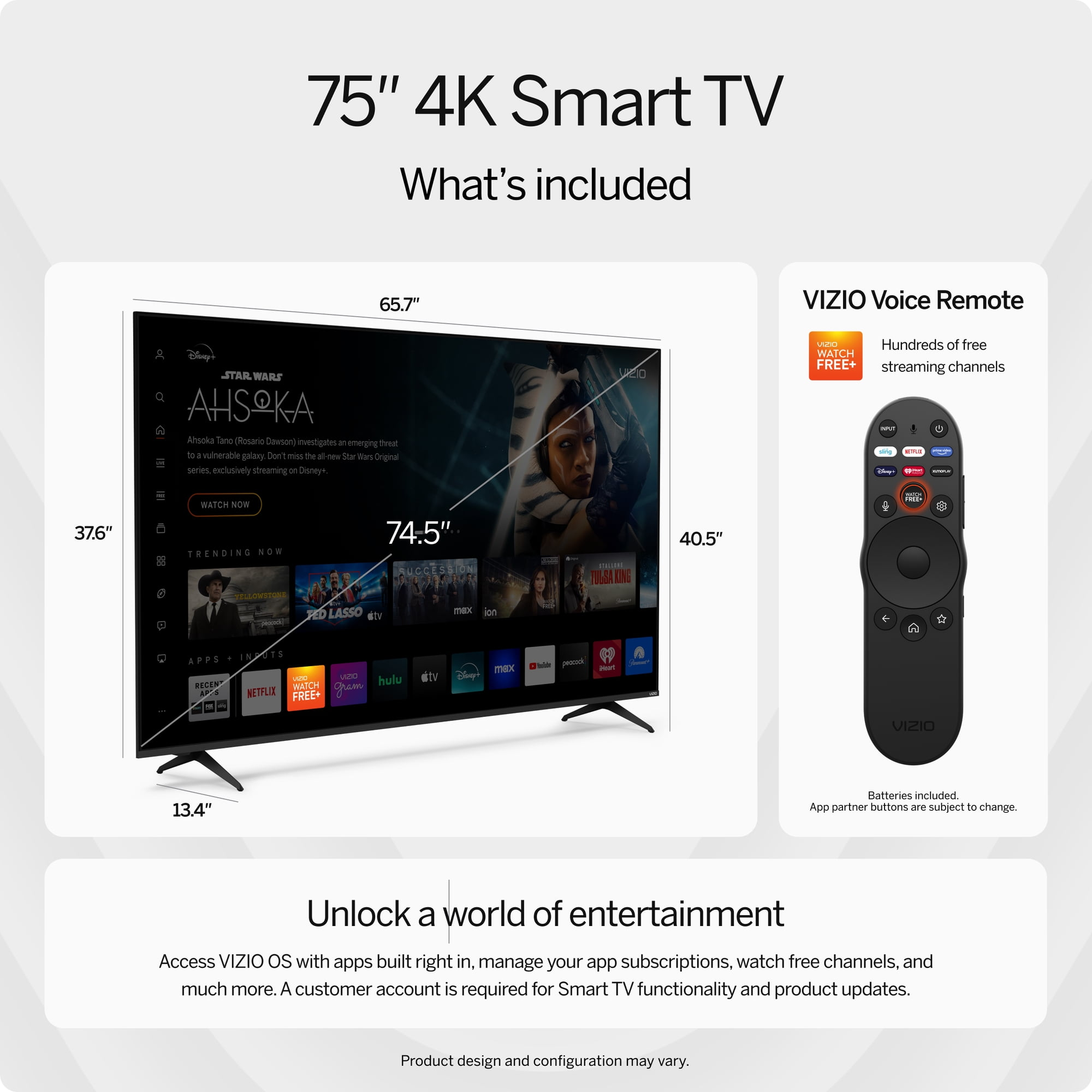 Last day for factory clearance! VIZIO 75” 4K Smart TV - Image 5