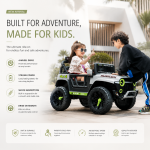 12V Kids Electric Jeep 4WD Ride-On Car – Remote Control Off-Road Vehicle
