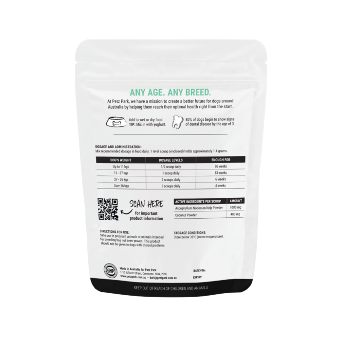 Petz Park Plaque Control Powder Supplement For Dogs - Image 2